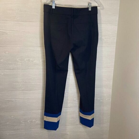 Ann‎ Taylor Women's Color blocked Trouser Straight Crop Ankle Pants - Picture 4 of 6